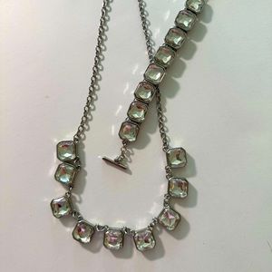 Chloe & Isabel silver necklace and bracelet.